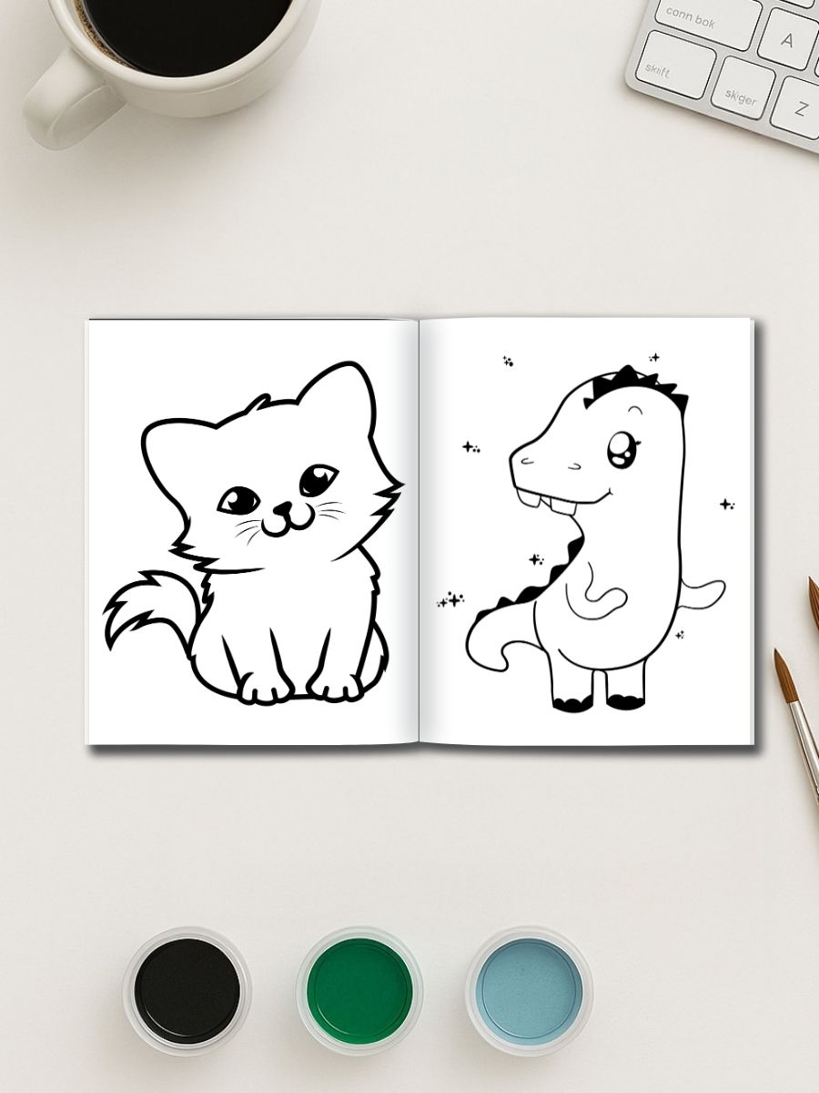 Animal Friends Forever – 65 Cute Coloring Pages for Kids - Image 3